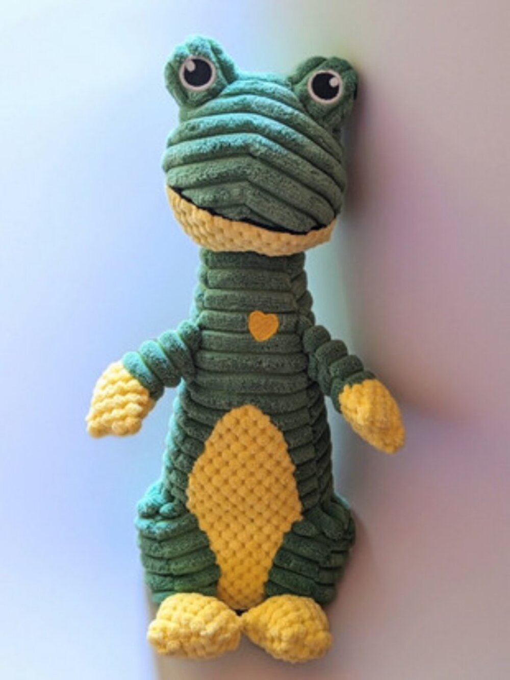 Frog stuffed toy with squeaker